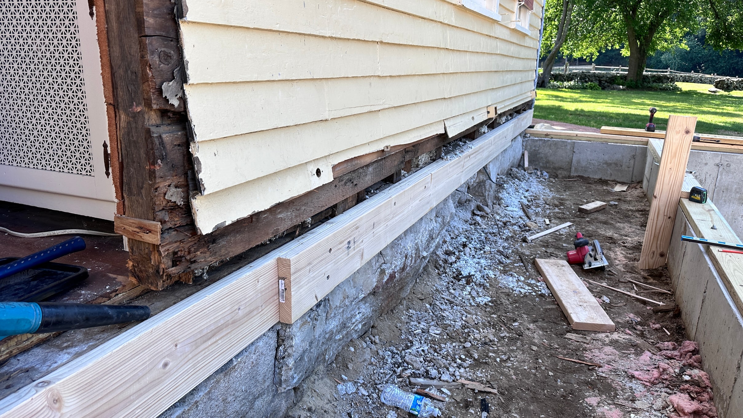 A restored Massachusetts home after structural and water damage repair
